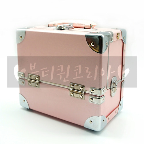 2단 핑크 메이크업 박스 / 메이크업 가방(속눈썹용)